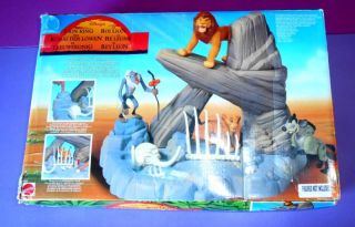 1994 Walt Disney Lion King Action Figures Pride Rock Playset Boxed
