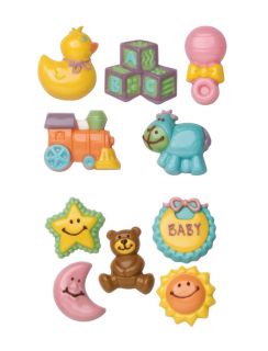 Wilton Baby 2 Pack Candy Mold Shower Favor Toys Blocks