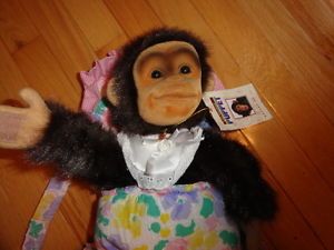 New Hosung Junior Chimp Puppet Leo Baby Carrier Outfit Bib Toy Hand Puppet