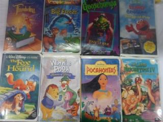 Lot of 82 Children's Kids VHS Tapes Cartoons Movies Casper Dumbo Toy Story 2