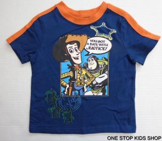 Toy Story Boys 24 Months 2T Tee Shirt Top Buzz Lightyear Disney Woody