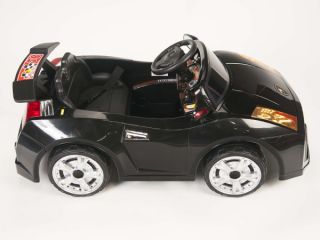 Black Lambo Kids 12V Ride on RC Car Remote Control Battery Power Wheels 