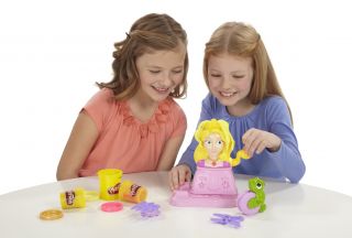 Hasbro Kid Play Doh Disney Princess Rapunzel Hair Designs Playset Toy