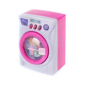 Kids Girls Pretend Role Play Toy Laundry Center Washing Machine Multicolor New