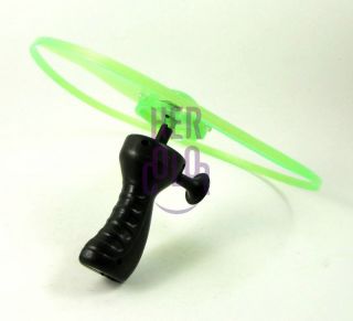 3pcs Multi Color LED Flashing Flying Saucer Helicopter for Kids Toy Gift Green