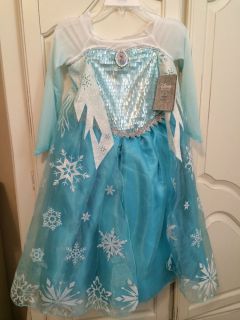 Frozen  Elsa Costume Girls Dress Up Princess Size 5 6