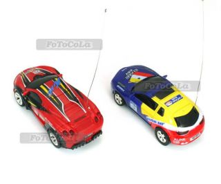 49MHz Mini Micro Remote Control Car Race Racer Toy 4 Direction w Road Blocks