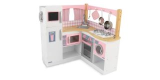 New Children's Pink Kitchen Oven Girls Pretend Play Set Toy