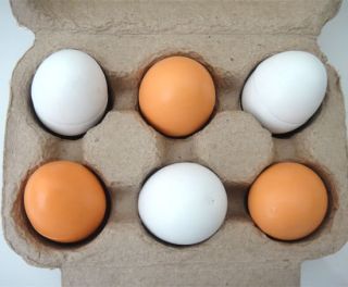 6pcs New Children Educational Toy Cute Wooden Egg Yolk Pretend Play Kitchen Food