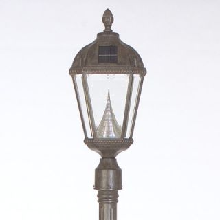 GamaSonic Victorian 1 Light 87 Solar Post Lantern Set