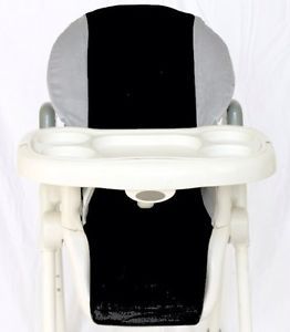 Baby High Chair Cover Fits Most High Chairs Gray Black New Soft Padded