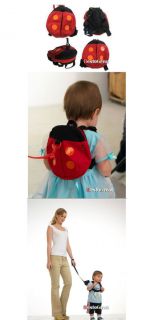 Baby Toddler Kids Boys Girls Children Walking Safety Rein Harness Ladybug Bag