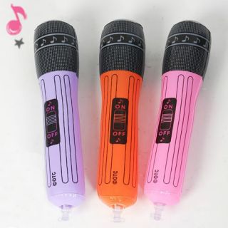 3pcs Inflatable Funny Microphones Kids Music Party Birthday Play Game Favors
