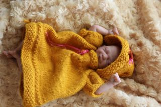 Babymine Letha Mellman Reborn OOAK Mini Baby Doll Girl Zane Winters Jullietta