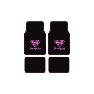 15pc Set Seat Covers DC SUPER GIRL Hero Comic Floor Mats Wheel Belt Head Pads