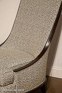 Drexel Heritage Furnishings Maya Leopard Print Armless Accent Chair