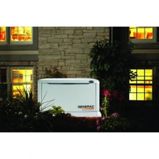 Generac 17 Kw Air Cooled Single Phase 120/240 V Standby Generator with Transfer Switch in Steel   6242
