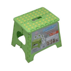Home House Garden Portable Bench Plastic Folding Step Stool Chair Footstool Cool