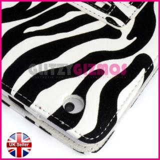 Zebra Leather Magnetic Flip Book Folios Diary Case Cover Pouch for Apple iPad