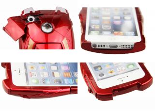 Iron Man Mark VII Collectible Toy Case for iPhone 4 4S 5 5g Avengers LED Armor