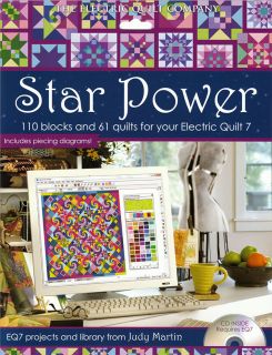 Star Power Judy Martin EQ7 Add in New Software CD 110 Blocks 61 Quilt Designs