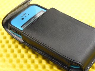 Leather Belt Holster Clip for iPhone 4 4S Lifeproof Water Proof Case Black