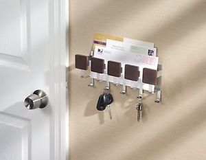 New Key Mail Organizer Storage Holder Entry Foyer Office Wall Mount Free SHIP