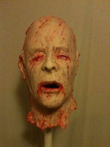 Bloody Dead Skin Mask Flesh Face Halloween Haunt Prop FX Horror Art Hand Made