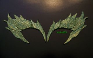 Poison Ivy Eyebrows Green Metallic Gold Glitter Eye Mask Batman Cosplay Costume