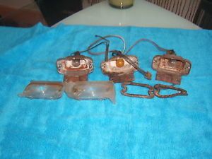 1966 67 Pontiac GTO LeMans Front Parking Turn Signal Light Housings and Lenses