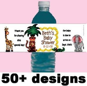 Personalized Baby Shower Favors Water Bottle Labels 25
