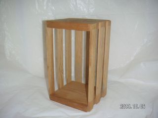 Wood Napa Valley Crate Craft Supplies Storage Organizer 20 CD Jewel Case Holder