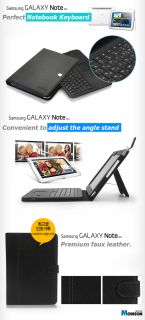 Black Samsung Galaxy Note 10 1 Wireless Bluetooth Keyboard Touchpad Cover Case