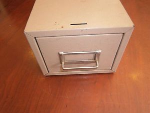 Vintage Buddy Products Industrial Index Card File Drawer