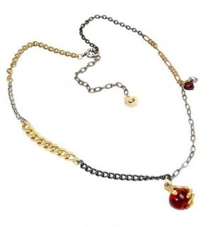 Disney Couture Snow White Poison Apple Skull Necklace
