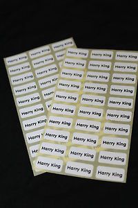 EASY2NAME Stick on Name Labels for Clothes No Iron No Sew Stickers Labels