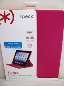 Speck Fitfolio Stand Case Apple iPad 2 3rd 4th Gen Raspberry Pink