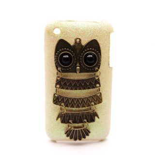 Bid Bling White Case Owl Style Cover for iPhone 3G 3GS