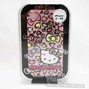 Sanrio Hello Kitty Apple iPhone 4 4S Soft Case Pink Leopard