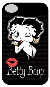 Personalized iPhone 4 4S Custom Case Covers Betty Boop Free Name Made to Order