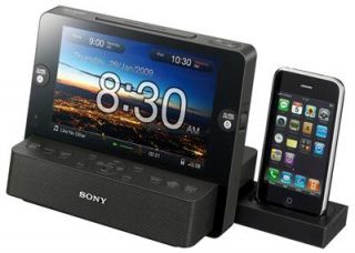 Sony ICFCL75IP Speaker Dock with Alarm Clock Radio 7 inch LCD for iPod iPhone