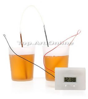 Lovely Cute Potato Clock Science Project Experiment Kit Kids Lab Home School Toy