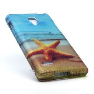 Sand Beach Rubberized Hard Cover Snap on Case for LG Optimus L9 P769 New