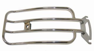 Chrome Luggage Rack 97 05 Harley Electra Glide Standard FLHT w Stock Solo Seat