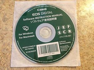 Canon EOS Digital Software Instruction Manual for Windows Mac CD