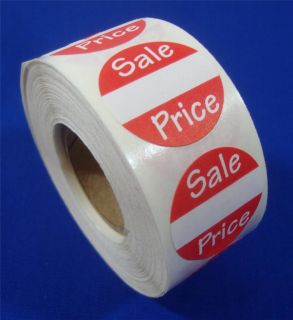500 Self Adhesive Sales Price Labels 1" Stickers Tags Retail Store Supplies