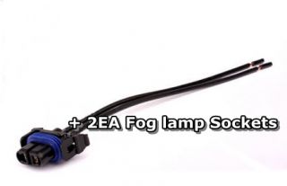Fog Lamps Lights 2pc and Connectors 2pc for Kia Soul 2012 2013 Genuine