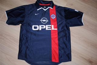 Vintage PSG Paris Saint Germain Football Shirt Home Kit Jersey Nike Opel L 42 44