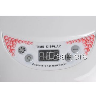110V 36W UV Gel Curing Dryer Manicure Nail Art Lamp 4 x 9W Bulbs Timer Cover