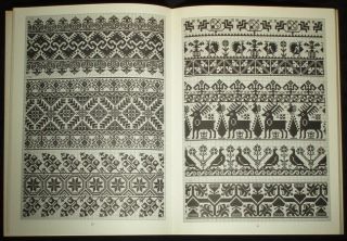 Book Charted Folk Embroidery Pattern Romanian German Austria Ethnic Design Saxon